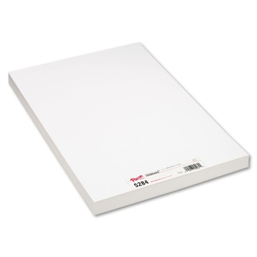 Pacon Medium Weight Tagboard, 12 x 18, White, 100/Pack