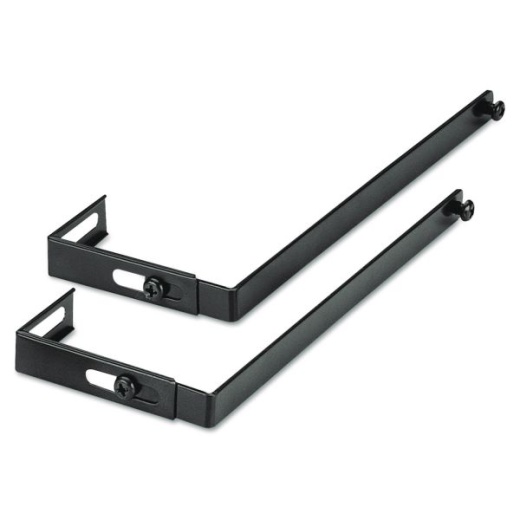 Universal Adjustable Cubicle Hangers, Black, 2/Set