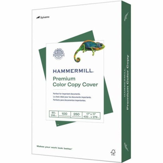 Hammermill Color Copy Digital Card Stock, Super Smooth White, Ledger (11" x 17"), 80 Lb, Pack Of 250