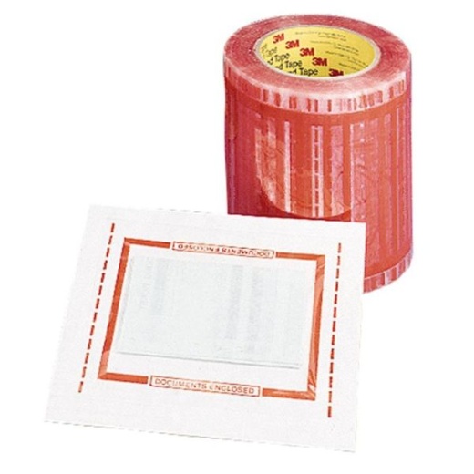 3M Pouch Tape - Packing Width x 6 Length - Self-Sealing - Polypropylene - 500 / Roll - Clear