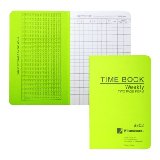Acco Wilson Jones Foreman's Pocket-Size Time Book