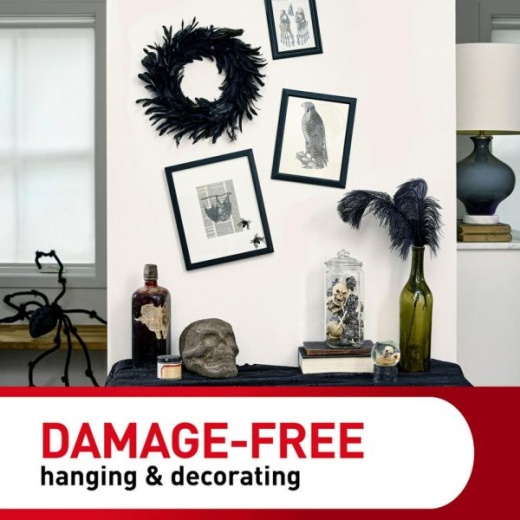 Command Medium Picture Hanging Strips, Damage Free Hanging Picture Hangers,  No Tools Wall Hanging Strips for Living Spaces, 16 White Adhesive Strip