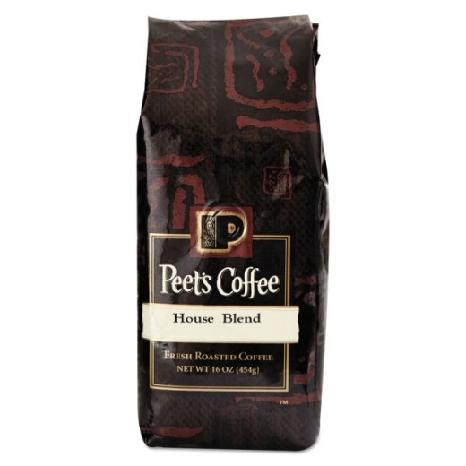 Peet's Coffee & Tea House Blend Dark Roast Ground Coffee 1 Lb Bag