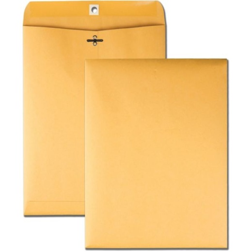 Business Source Kraft Envelopes - Clasp - #90 - 9" Width X 12" Length - 32 Lb