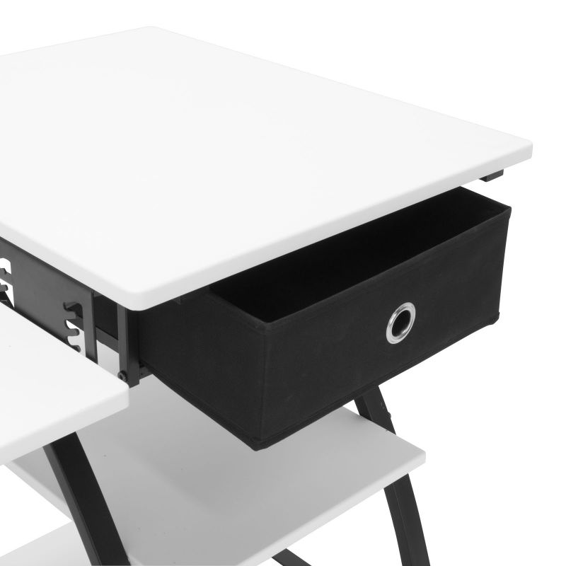 Comet Hobby / Sewing Machine Desk In Black / White