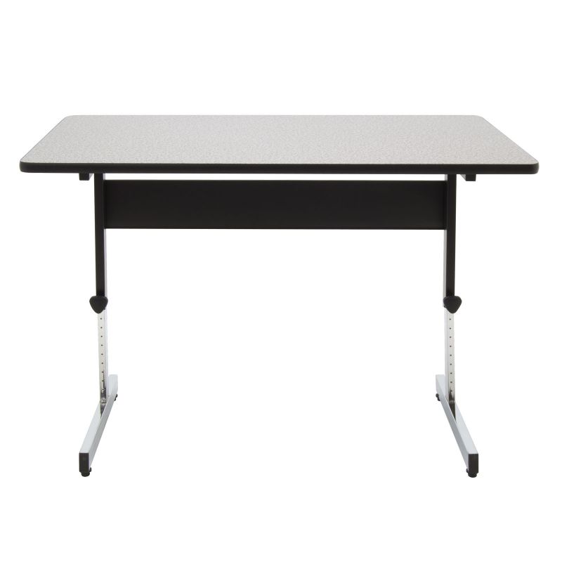Adapta Height Adjustable Utility Table / Office Desk In Black / Gray