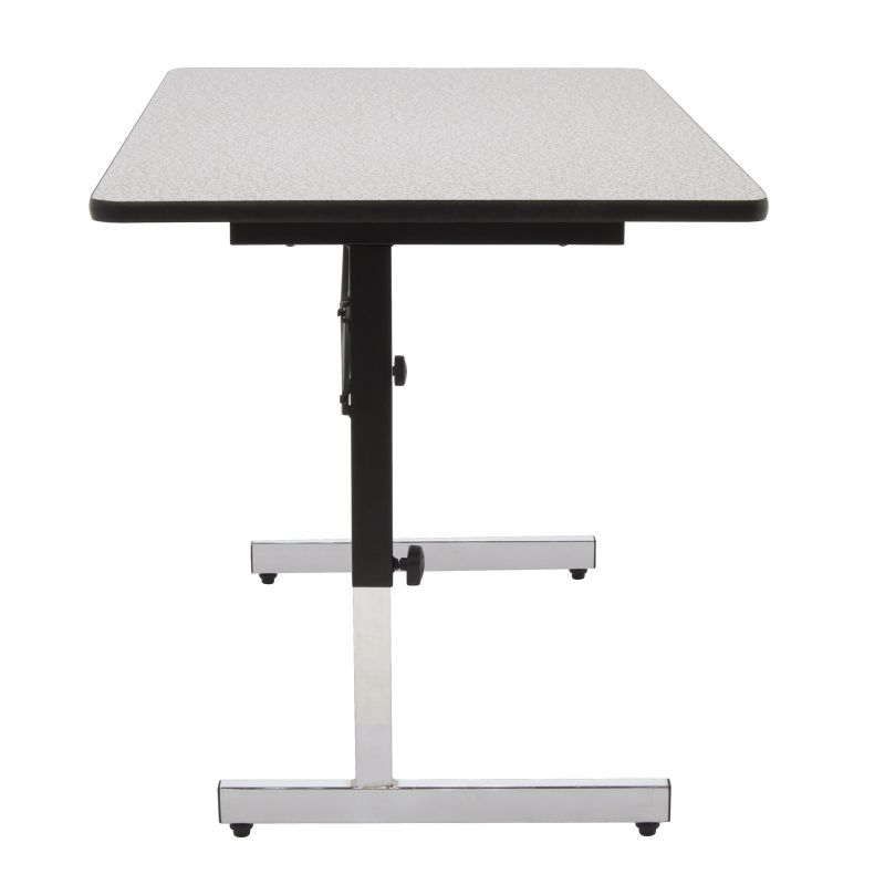 Adapta Height Adjustable Utility Table / Office Desk In Black / Gray