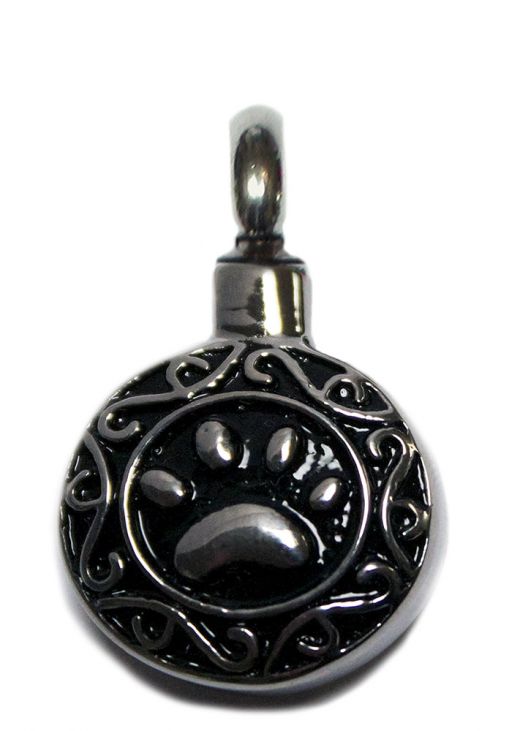 Celtic Paw Keepsake Love Vial - Pet Memorial Jewelry