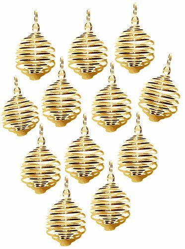 Gold Round Treasure Spirals 100 Pieces - TSGR100