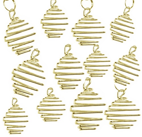 Gold Square Treasure Spirals 100 Pieces