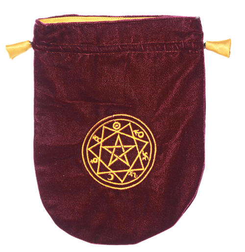 Burgundy Velvet Sigilum Tarot Bag