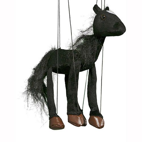 16" Baby Black Horse