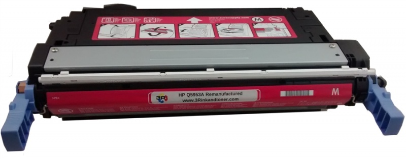 Hewlett Packard OEM Q5953A, Q6463A Ecoplus Remanufactured Toner Cartridge: Magenta, 10K Yield