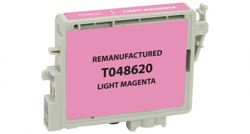Epson OEM 48, T048620 Remanufactured Inkjet Cartridge: Photo Magenta, 430 Yield, 16ml