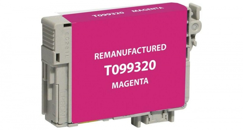 Epson OEM 99, T099320 Remanufactured Inkjet Cartridge: Magenta, 535 Yield, 9ml