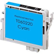 Epson OEM 60, T060220 Remanufactured Inkjet Cartridge: Cyan, 450 Yield, 16ml