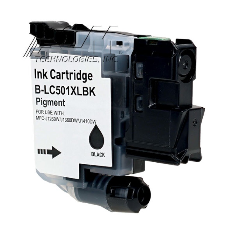 Compatible Brother Lc501xlbk Inkjet Cartridge, Black 500 High Yield