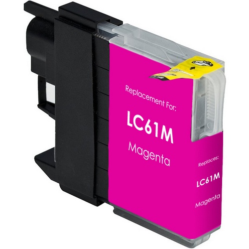 Brother OEM LC61M Compatible Inkjet Cartridge: Magenta, 325 Yield