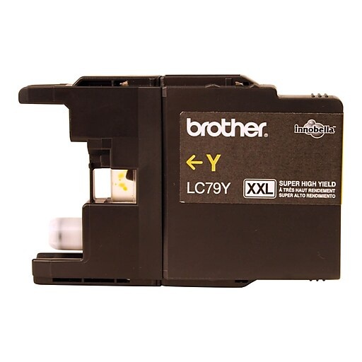 Brother OEM LC79XLYW Compatible Inkjet Cartridge: Yellow, 1,200 Yield