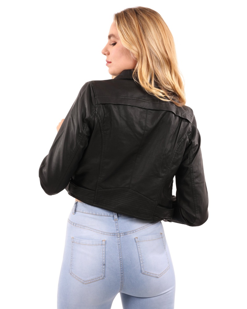 Altridge Vegan Leather Moto Jacket