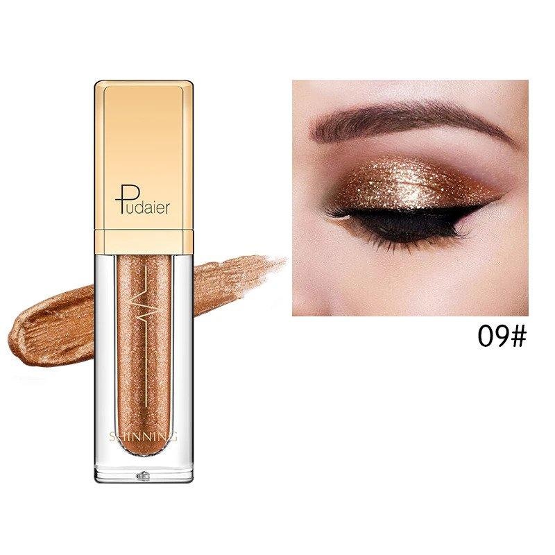 Pudaier Glitter & Glow Liquid Eyeshadow - Color # 09 Copper Color 09 Size One Size