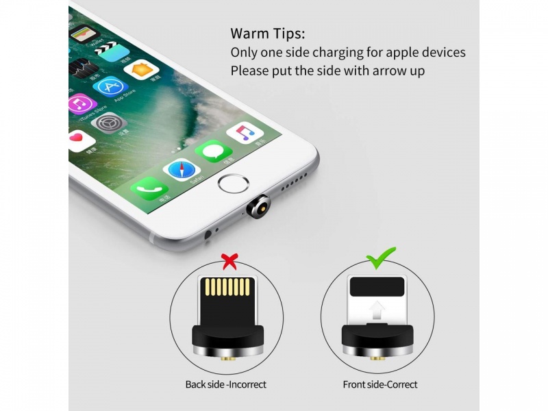2M Magnetic 3-In-1 Usb Charging With Bag - Black Color One Color Size One Size