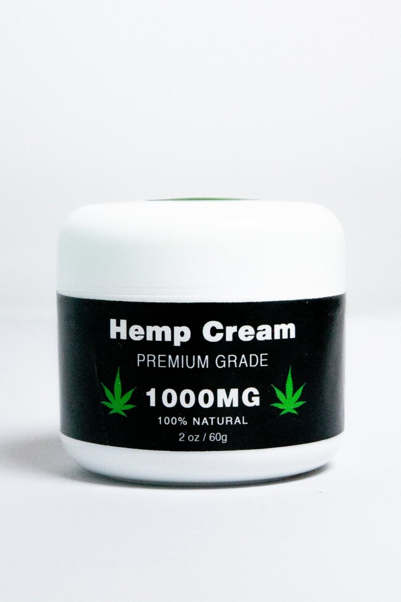Hemp Seed Oil Cream - Premium Grade - 100% Natural - 1000Mg - 2 Oz. / 60 G