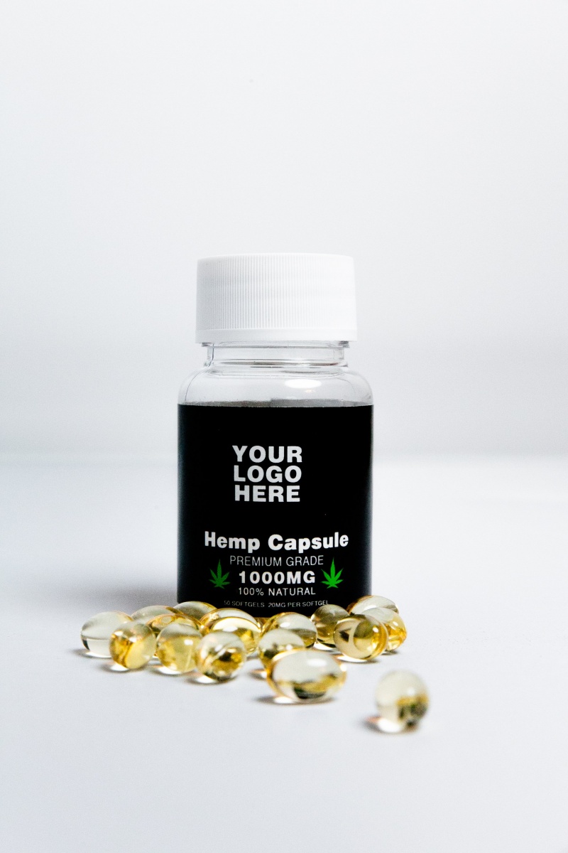 Hemp Seed Oil Capsules - Premium Grade - 100% Natural - 1000Mg - 50 Softgels