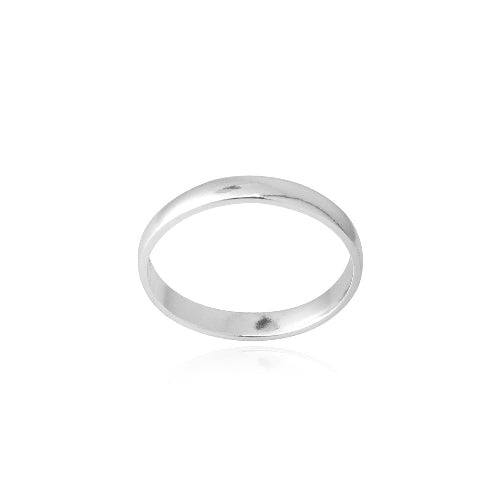 Sterling Silver 2.Mm Classic Wedding Band Ring