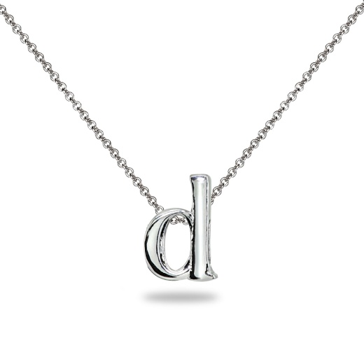 Sterling Silver N Letter Initial Alphabet Name Personalized 925