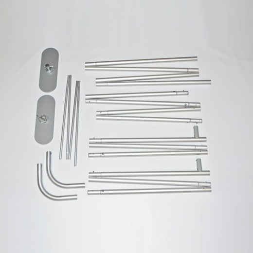 10 Ft Straight Tube Display - Hardware Only