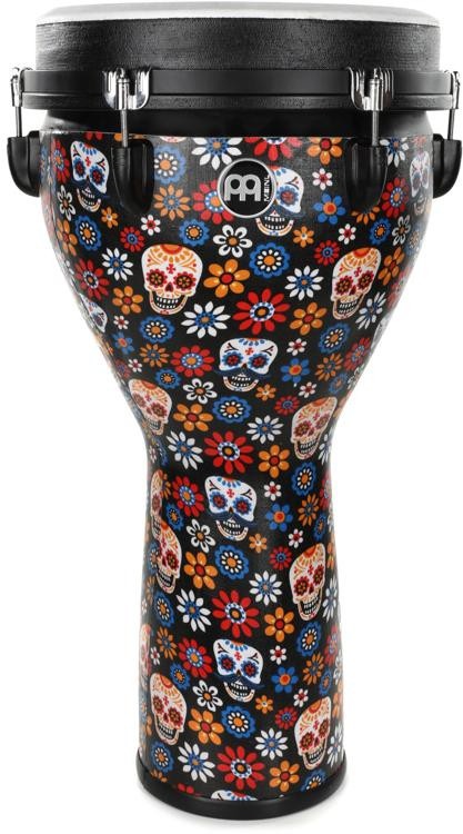 Meinl Percussion Jumbo Djembe - 12-Inch - Day Of The Dead