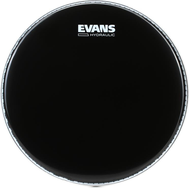 Evans Hydraulic Black Drumhead - 12 Inch