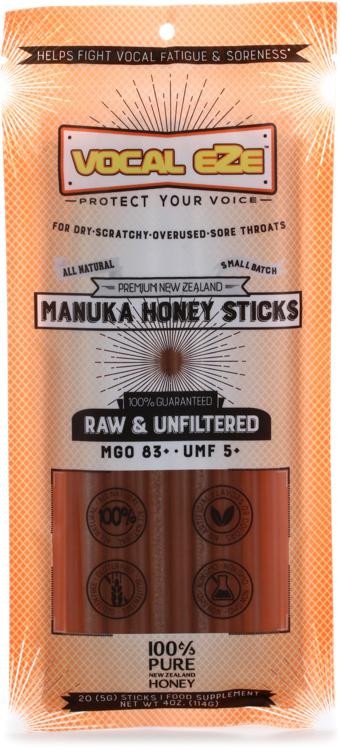 Vocal Eze Manuka Honey Sticks (20-Pack)