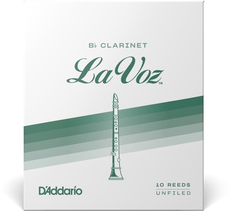 New  D'addario Rcc10hd La Voz Bb Clarinet Reed - Hard (10-Pack)