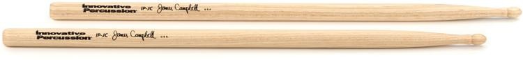 Innovative Percussion James Campbell Concert Snare Drumsticks - Hickory - Oval Bead