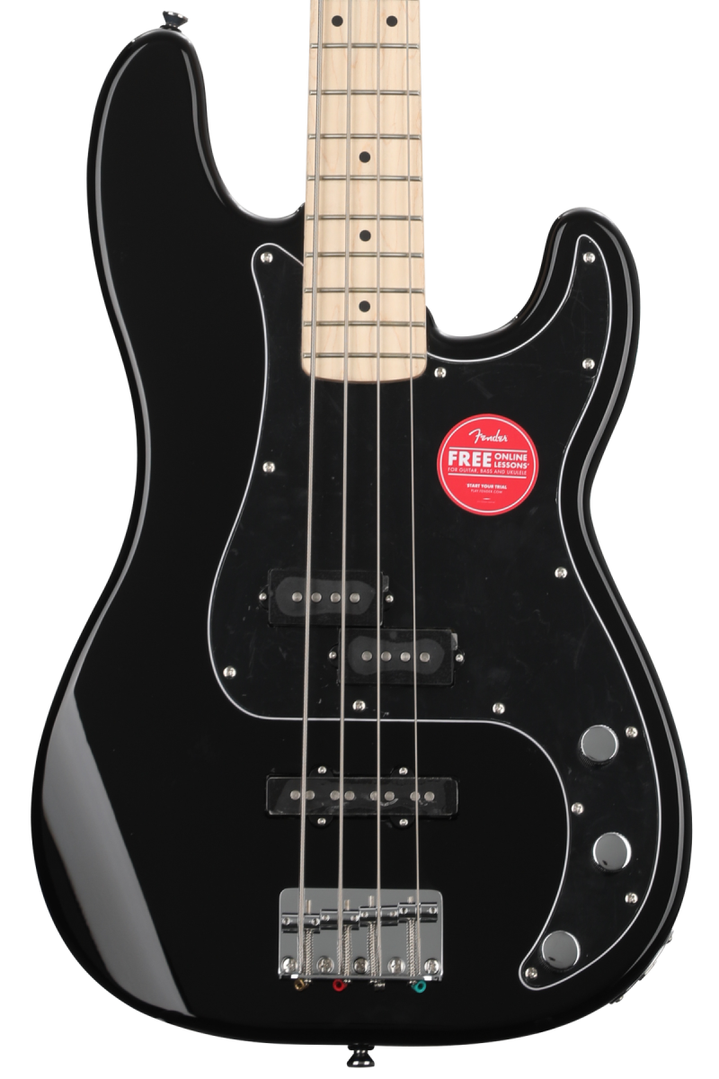 Squier Affinity Series Precision Bass PJ Pack Black with Maple