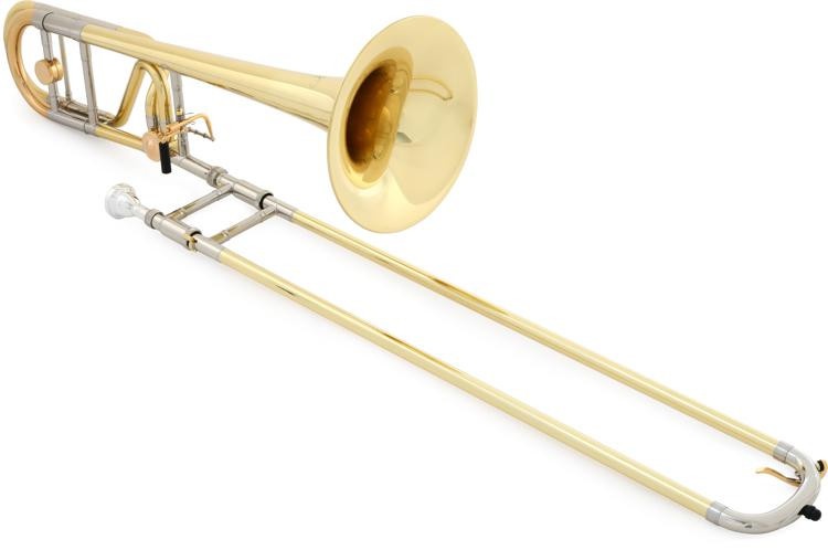 Xo 1236L-O Professional F Attachment Trombone - Clear Lacquer