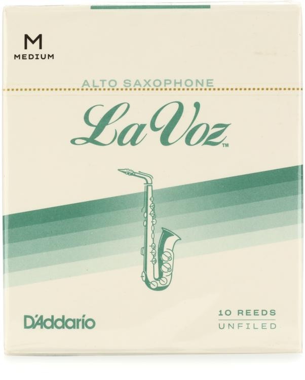 D'addario Rjc10md - La Voz Alto Saxophone Reeds - Medium (10-Pack)
