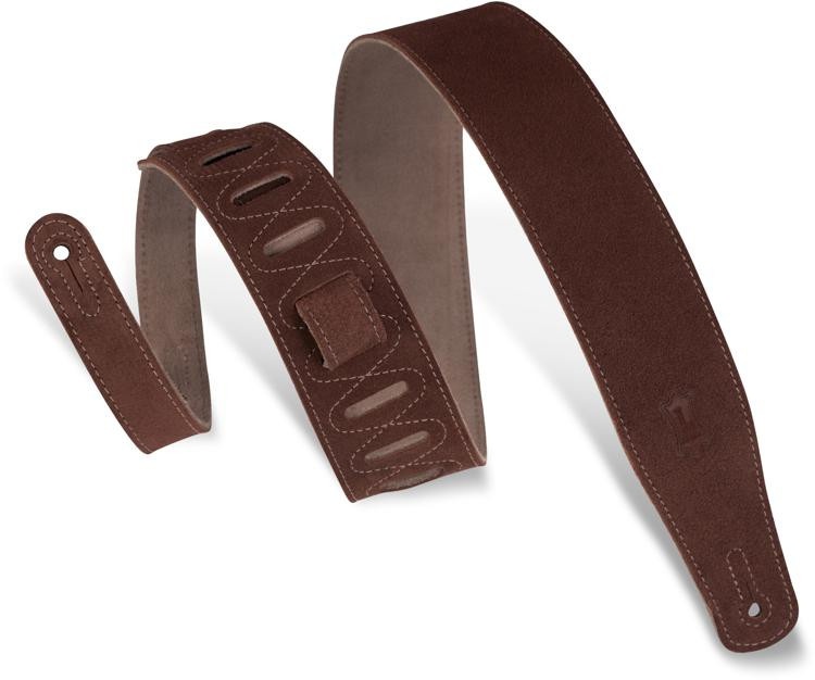 Levy's Ms26 2.5" Brushed Suede Guitar Strap - Rust