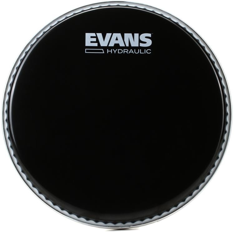 Evans Hydraulic Black Drumhead - 8 Inch