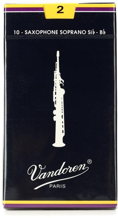 Vandoren Sr202 - Traditional Soprano Saxophone Reeds - 2.0 (10-Pack)