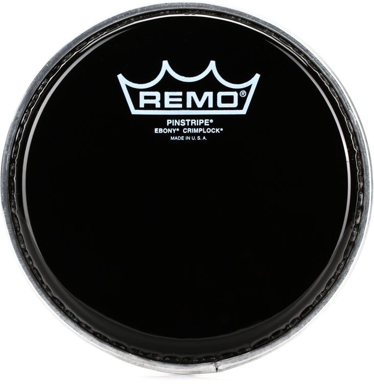 Remo Pinstripe Ebony Crimplock Tenor Drumhead - 6 Inch