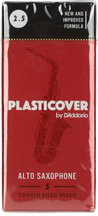 D'addario Rrp05asx250 - Plasticover Alto Saxophone Reeds - 2.5 (5-Pack)