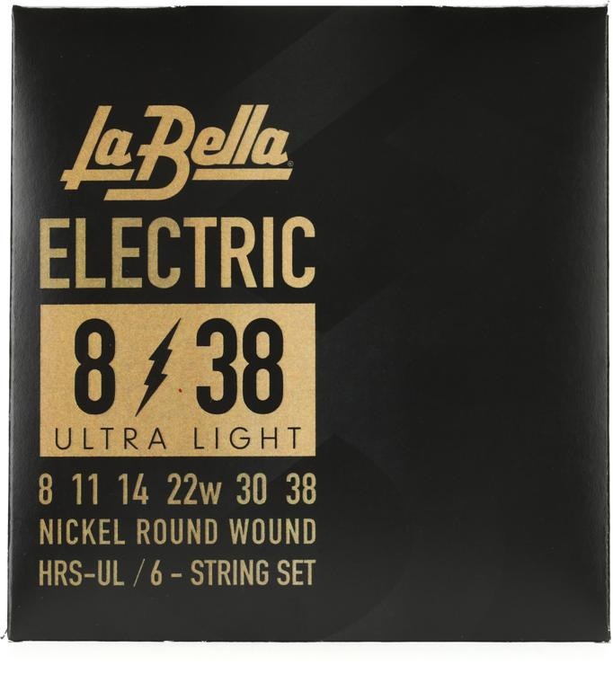 La Bella Hrs-Ul Electric Guitar Strings - .008-.038 Ultra Light