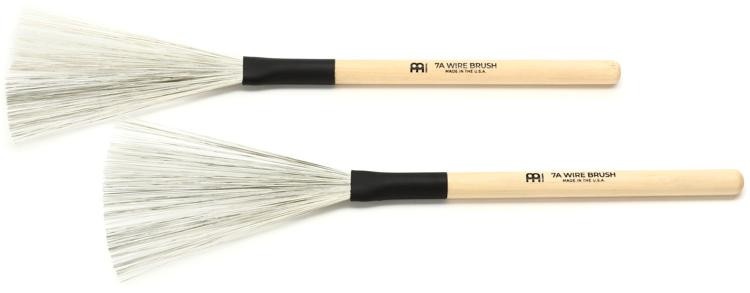 Meinl Stick & Brush 7A Fixed Wire Brushes (Pair)