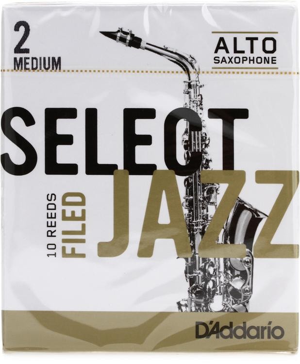 D'addario Rsf10asx2m - Select Jazz Filed Alto Saxophone Reeds - 2 Medium (10-Pack)