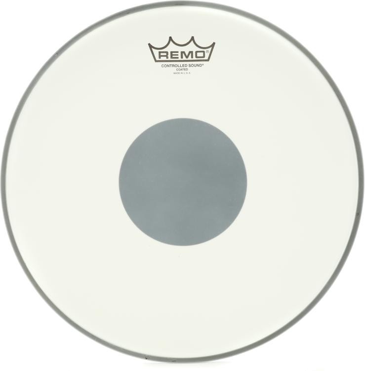 Almost Gone! Remo Controlled Sound Coated Drumhead - 13 Inch - With Black Dot