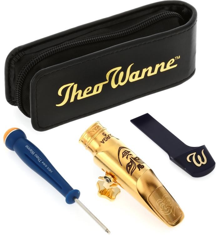 Theo Wanne Du5-Ag6 Durga 5 Alto Saxophone Mouthpiece - 6 Gold-Plated