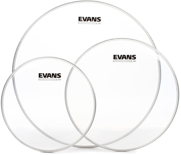 Evans G1 Clear 3-Piece Tom Pack - 10/12/16 Inch
